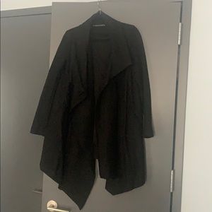 All Saints Black Wool Coat